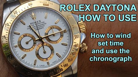 rolex daytona manual winding|rolex daytona how to use.